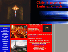 Tablet Screenshot of christlutheranstaunton.org